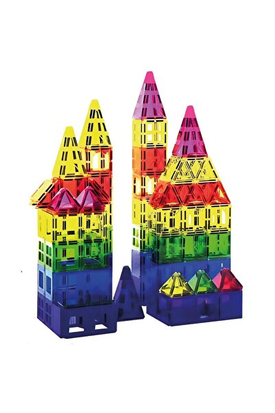 MyOfficeShop Set educativ de blocuri magnetice de construcție pentru copii, 1...
