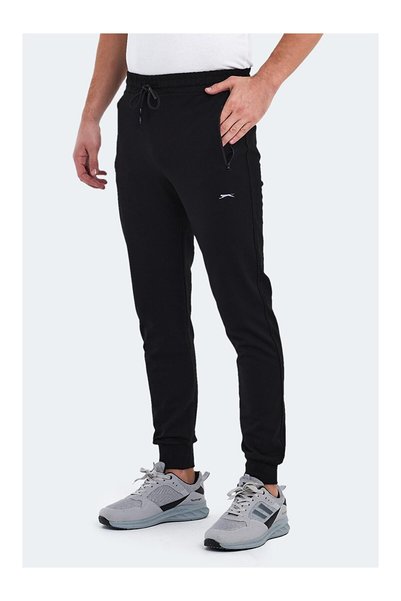 LC Waikiki NEVAVM Farkıyla SLAZENGER بنطلون رياضي رجالي أسود ذو خيطين عادي وق...
