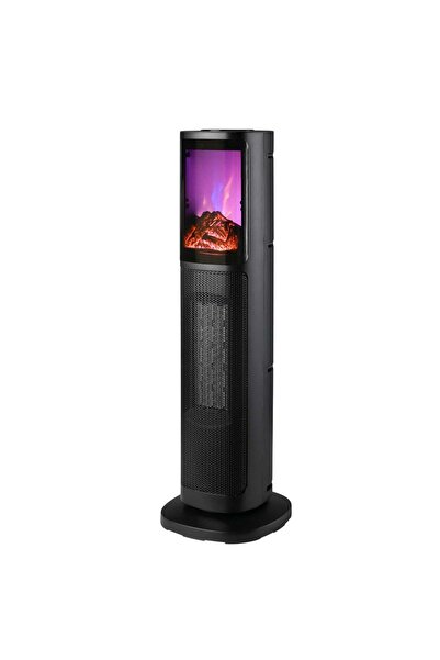 MyOfficeShop Șemineu electric tip coloană cu efect de flacără, 2000W, termost...