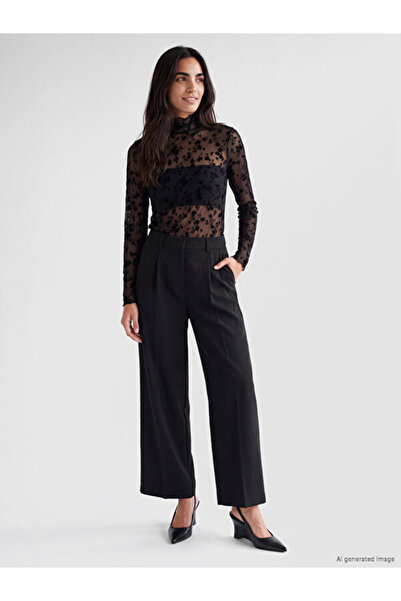 LC Waikiki Блестящи избори от Shining Store: Набрана блуза с висока яка от фл...
