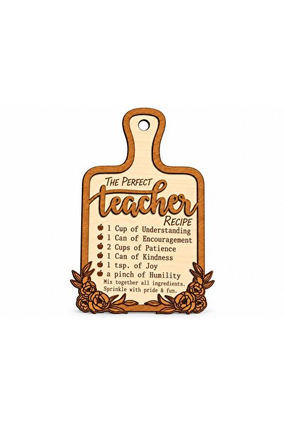 Piner Cadou personalizat din lemn gravat pentru Profesoara/Profesor/Invatator...