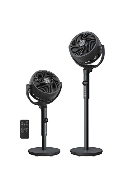 SONGMICS Ventilator pe piedestal reglabil pe înălțime, silențios 20 dB, 24 W,...