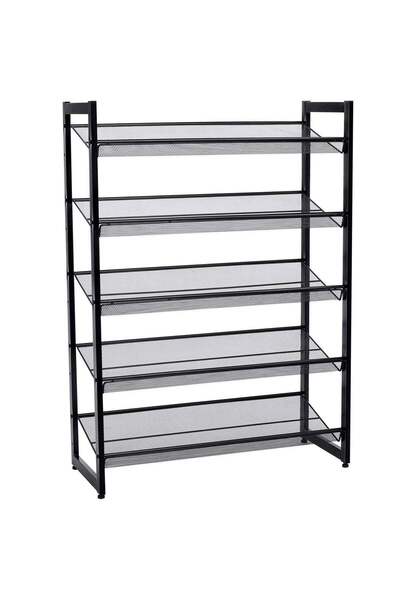 SONGMICS Suport de depozitare pentru pantofi cu 5 niveluri, metalic, rafturi ...