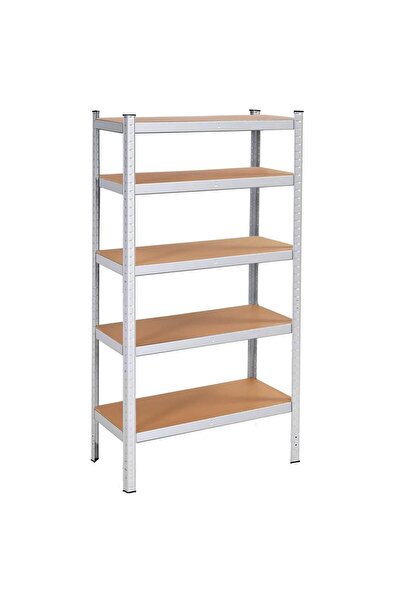 MyOfficeShop Raft de depozitare modular cu cadru metalic, 5 rafturi, 180x90x4...
