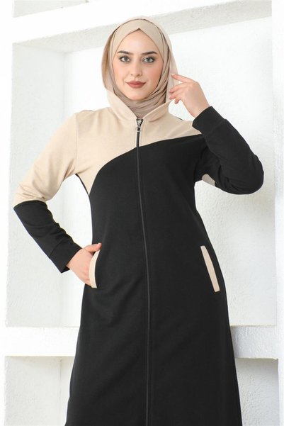 METKAR Hijab Sports Ferace Black