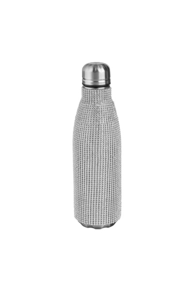 OEM Sticlă Izotermă din Inox cu Strass Argintiu 500 ml