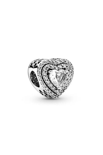 ELADORA Glittering Aligned Hearts Charm
