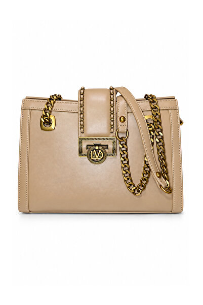 Levidor Stylish Design Women's Shoulder Bag with Mink Chain Strap Detail