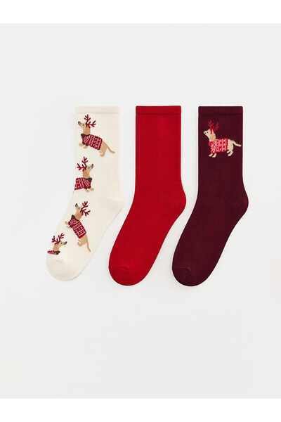 LC Waikiki New Year's Themed Women's Socks from Uzg Store for Style Enthusias...