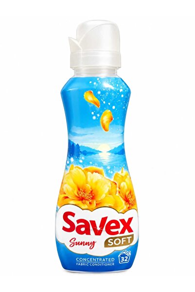 SAVEX Balsam pentru Rufe, Soft, 800 ml Concentrat Sunny 32 spalari