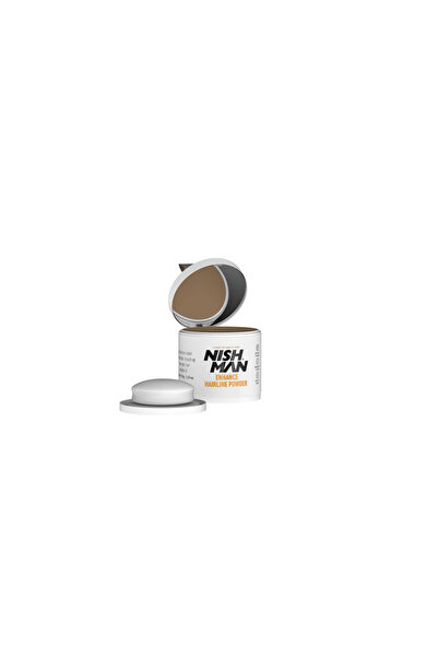 NISHMAN Enhance Hairline Powder Light Brown 10g Waterproof Hair Concealer