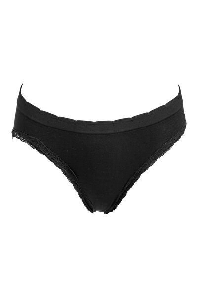 OEM Chiloti Dama Negri Seamless cu Dantela & Elastic Lat - Small-Medium