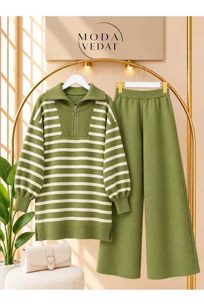 MODA VEDAT Seturi bluză și pantaloni - Verde - Regular