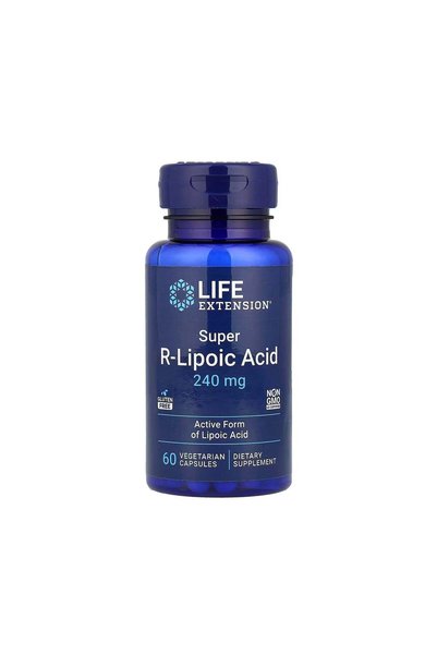 Life Extension حمض السوبر آر-ليبويك 240 ملغ، 60 كبسولة نباتية