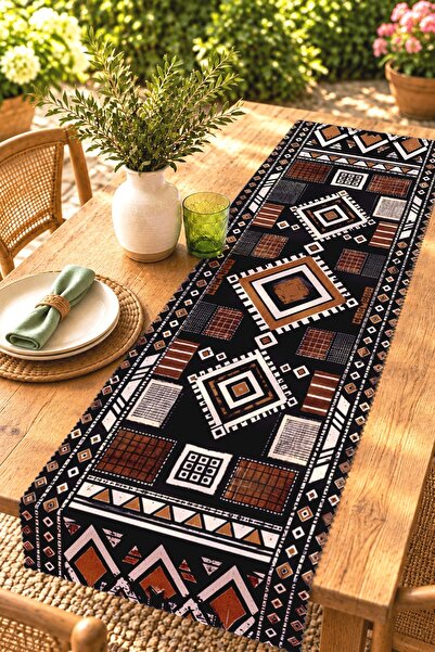 EVPANYA Bohemian Vintage Patterned Runner / Tablecloth / Placemat