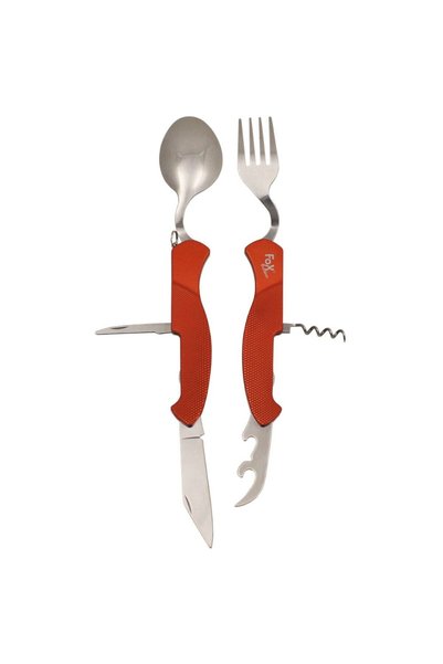 Fox Outdoor Σετ Κουταλομαχαιροπίρουνο