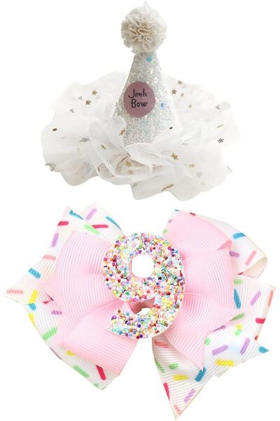 GENERAL Girls Birthday hair-clips