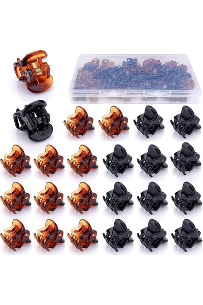 Janyun 48 Pcs Small Mini Hair Claw Clips Hair Clamps for Women Girl's Hair (B...