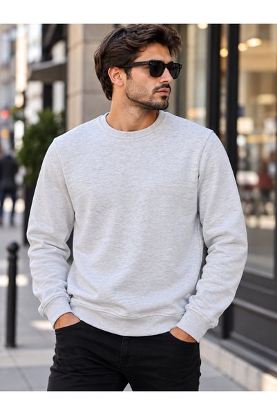 no4 style سترة رياضية سميكة بثلاث خيوط بقصة ضيقة