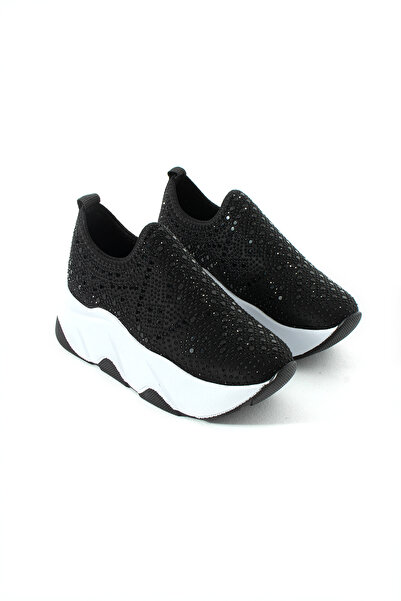 kajal ayakkabı Ljn 6601 High-Sole Stone Patterned Sports Shoes