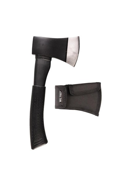 Mil-Tec Τσεκούρι Full Steel Axe With Head Bag Μαύρο
