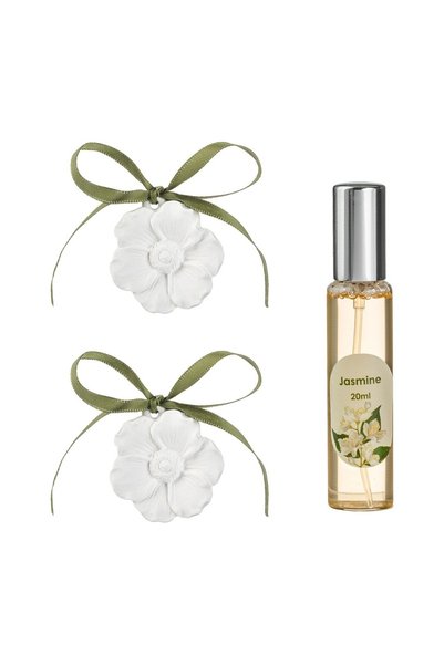 OEM Set Parfumat cu 2 Pietre Ceramice Flori și Spray Iasomie 15 ml pentru Par...