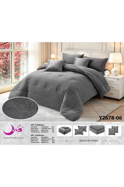 MOONEE Winter Double Fleece Blanket Plain 6Pcs - Double Sided with Fixed Fill...