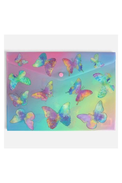 OEM Mapă cu Capsă 33x24 cm, Ombre cu Fluturi Colorați – Organizare Practică ș...