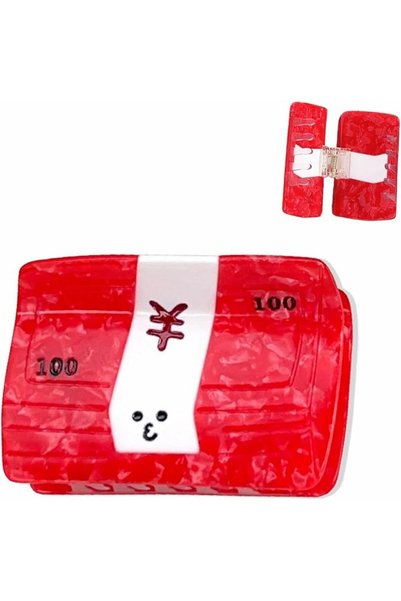 GENERAL Funny Paper Money Hair Clips for Women, Novelty High Grade Hair Claw ...