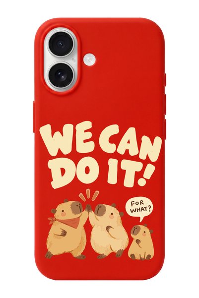 shoptocase حافظة هاتف من السيليكون TPU مع تصميم منقوش من We Can Do It متوافقة...