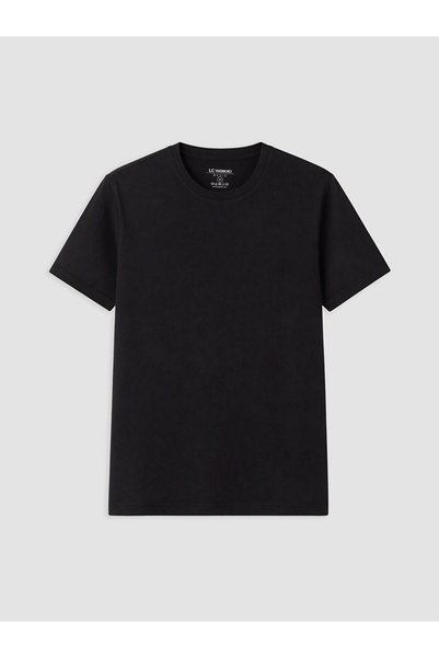 LC Waikiki Rmz Gi̇yi̇m Farkiyla Zero Roba Collar Cotton Men's T-Shirt