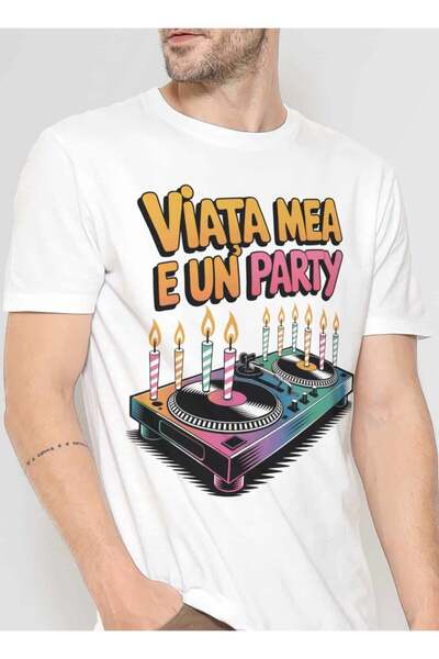 XPLODE Tricou Viața mea e un party Oversized
