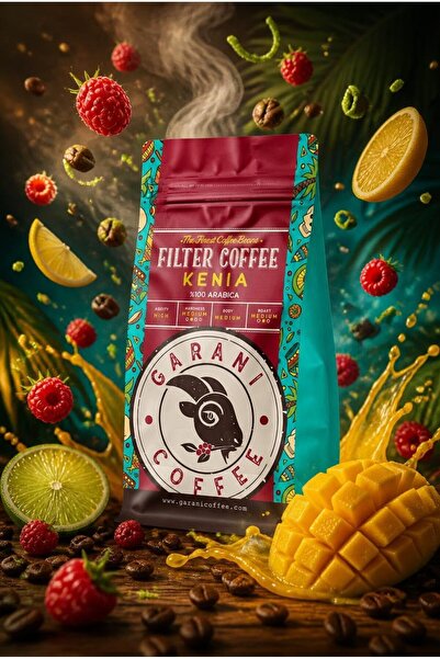 Garani Kenya Filter Coffee Set 4X250 g 1000 g Ground Medium Kavrum 100% Arabica for French Press