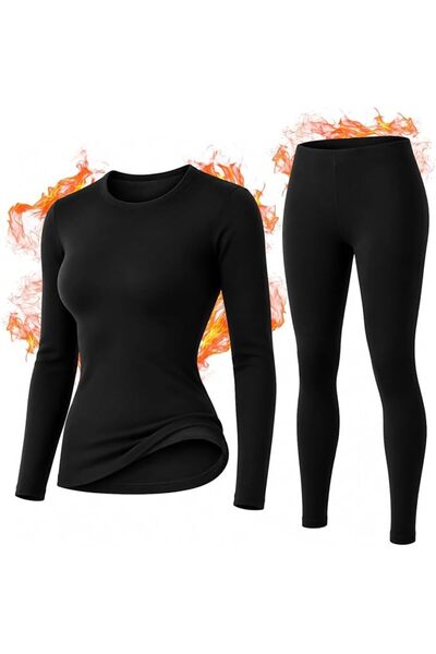 YAKITER Women's Thermal Underwear Sets, ثيرمل نسائي Thermal Underwear for Wom...