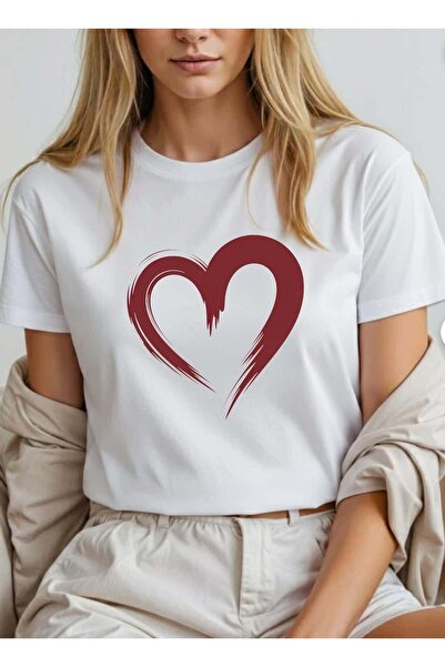 XPLODE Tricou BRUSH HEART Supradimensionat