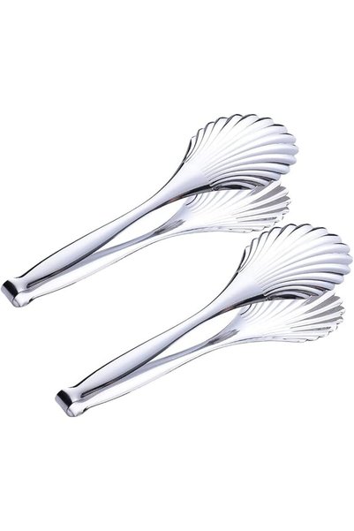 TERRIFI Salad Serving Tongs Toast Tongs Stainless Steel Food Tong for Cooking...