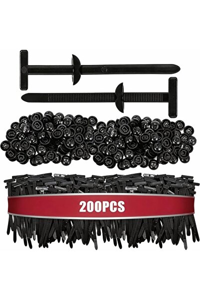 GENERAL 200pcs Nylon Universal Cable Tie Buckle, Button Zip Tie Rivet Zipper ...