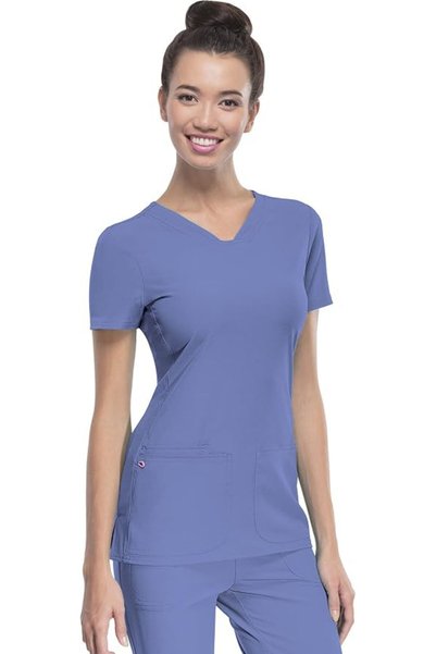 Uniforme HeartSoul قميص نسائي من HeartSoul Break On Through بفتحة رقبة على شك...