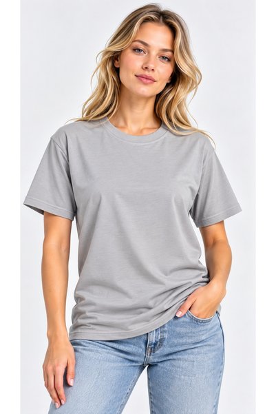 Machi Women's Oversize T-Shirt T-Shirt Casual Fit White Smoked Gray Khaki Red...