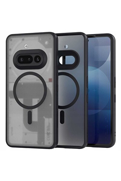 spacecase Hybrid Mag Nothing Phone 3a negru