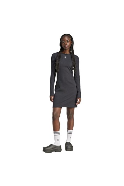adidas Γυναικεία Βασικά Είδη: Φόρεμα Ριμπ Μακρυμάνικο Μ