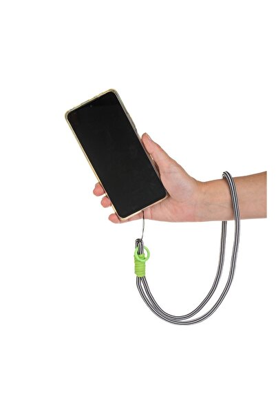 OEM Accesoriu Telefon Mobil Șiret Negru Răsucit 42cm – Prindere Practică și A...