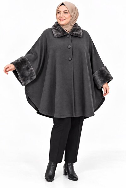 Gürkan Triko Ponchos - Silver-colored - Poncho