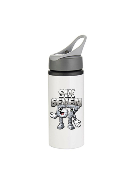 Photoretous Six-seven 650ml Μπουκάλι Νερού με Λευκό-Γκρι Καπάκι