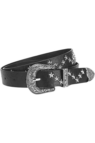 Generic Punk Rivet Studded Belt PU Leather Star Buckle Streetwear