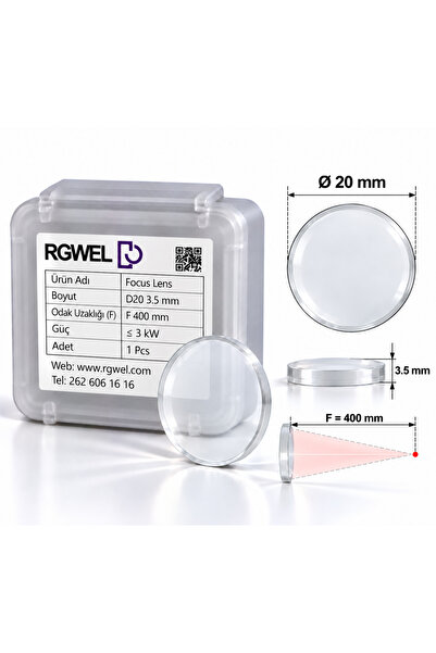 RGWEL Fiber Lazer Focus Lens D20 F400 3.5mm