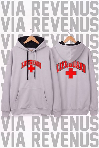 Vordevia Lifeguard / Cankurtaran Printed Unisex Wide Fit Hooded Hoodie Sweats...