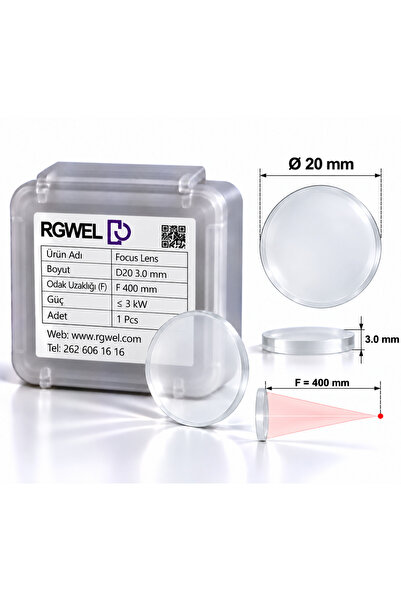 RGWEL Fiber Lazer Focus Lens D20 F400 3mm