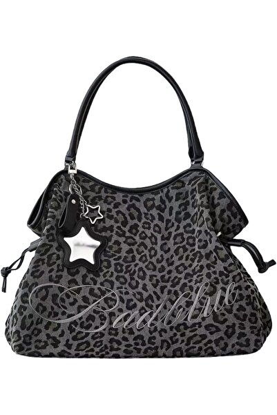 Pufeit Women Girls Leopard Print Fashion Shoulder Bag One Shoulder Armpit Bag...