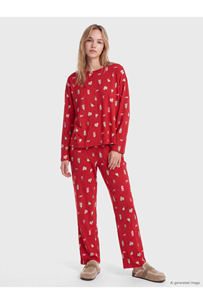 LC Waikiki Printed Women's Pajama Set for Style Enthusiasts from Uzg Store
